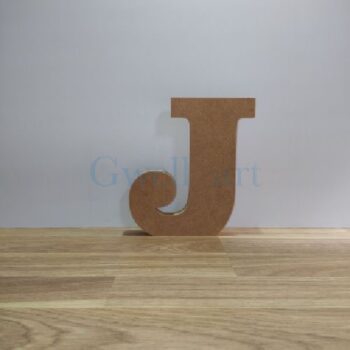 Letra de madera J