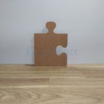 Silueta de madera puzzle recto