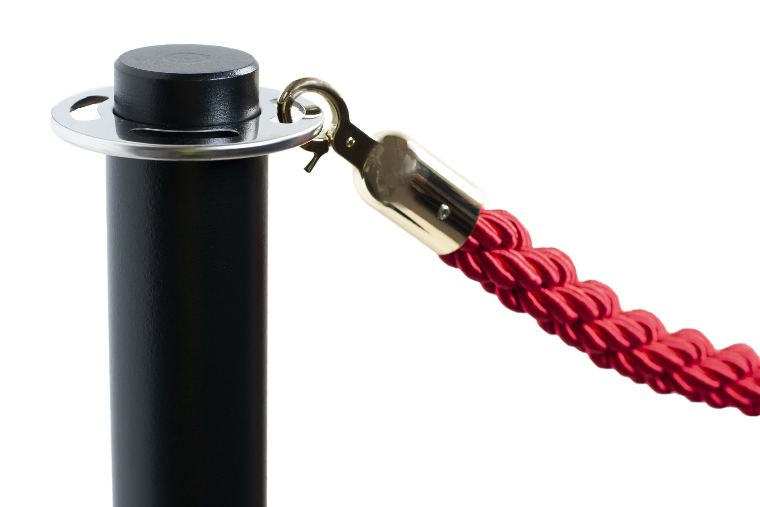 Dos postes separadores de cordón en color negro - Rojo (Liso) - Respira de  compres al Ripollès