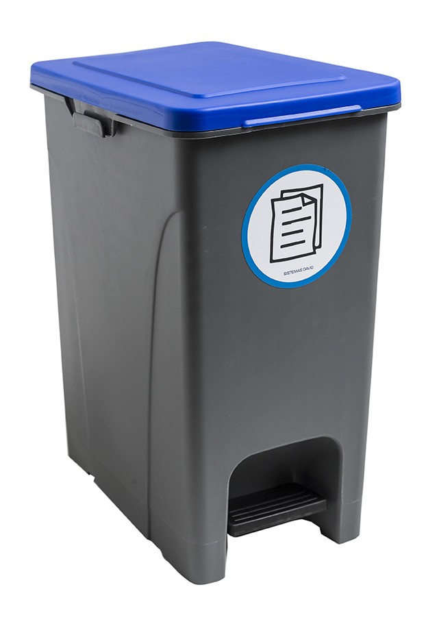 Cubo de basura modular 25 litros (Azul) - Respira de compres al Ripollès