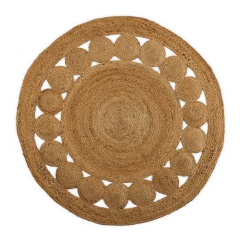 ALFOMBRA DE YUTE MODELO DELIA 120CM